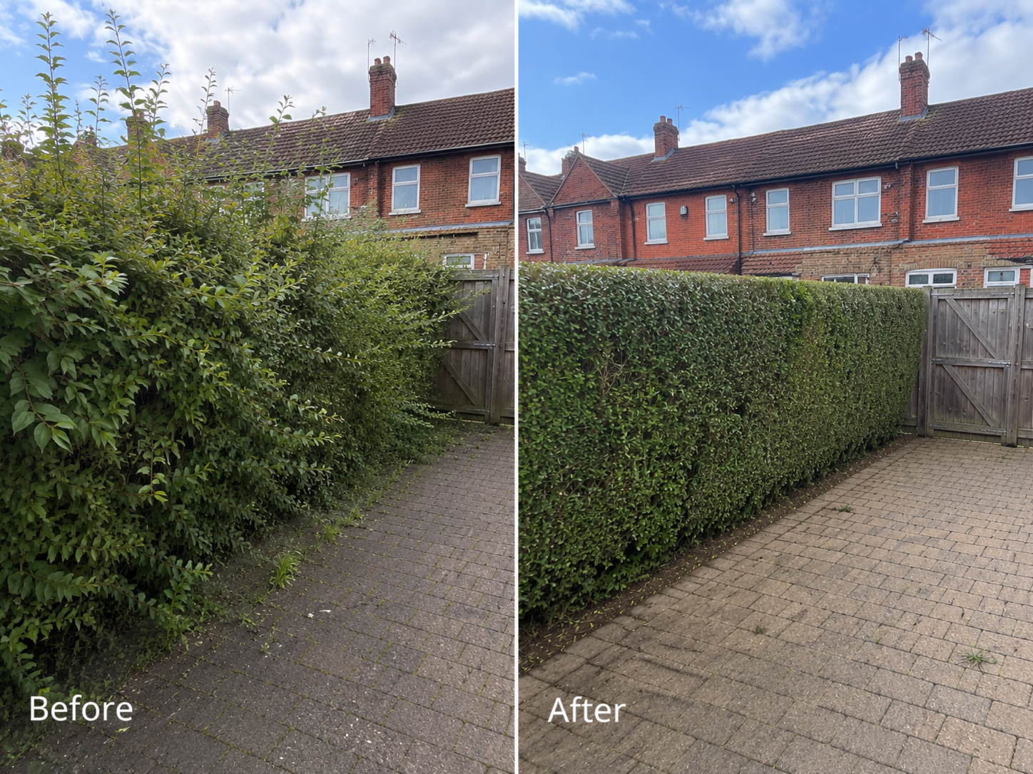 Before and after garden transformation 3